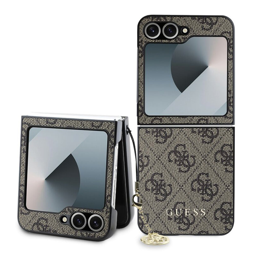 Tok Samsung Galaxy Z Flip7 FE F761 / Z Flip6 F741 készülékhez, Guess, 4G Charm, Barna
