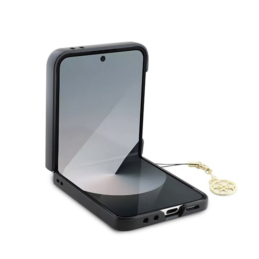 Tok Samsung Galaxy Z Flip7 FE F761 / Z Flip6 F741 készülékhez, Guess, 4G Charm, Barna