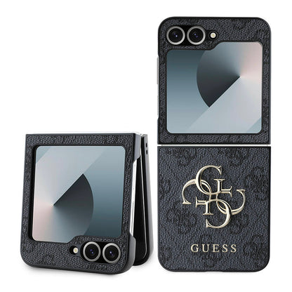 Tok a Samsung Galaxy Z Flip7 FE F761 / Z Flip6 F741 készülékhez, Guess, 4G Metal Logo, Fekete