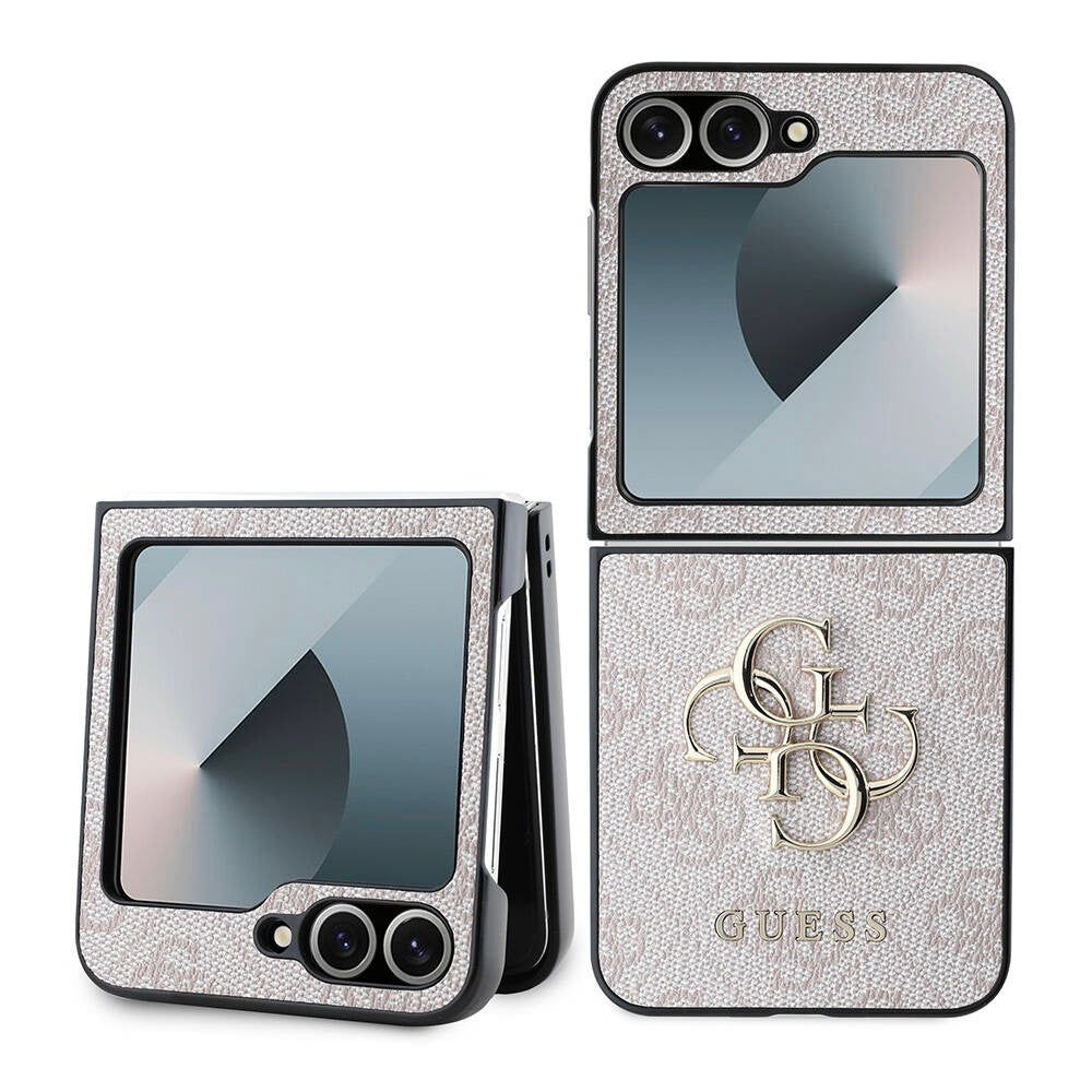 Tok a Samsung Galaxy Z Flip7 FE F761 / Z Flip6 F741 készülékhez, Guess, 4G Metal Logo, Rózsaszín