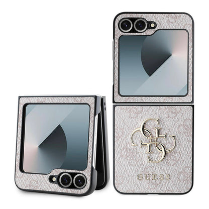 Tok a Samsung Galaxy Z Flip7 FE F761 / Z Flip6 F741 készülékhez, Guess, 4G Metal Logo, Rózsaszín