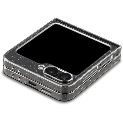 Tok Samsung Galaxy Z Flip7 FE F761 / Z Flip6 F741 készülékhez, Spigen, Air Skin Gliiter, Átlátszó