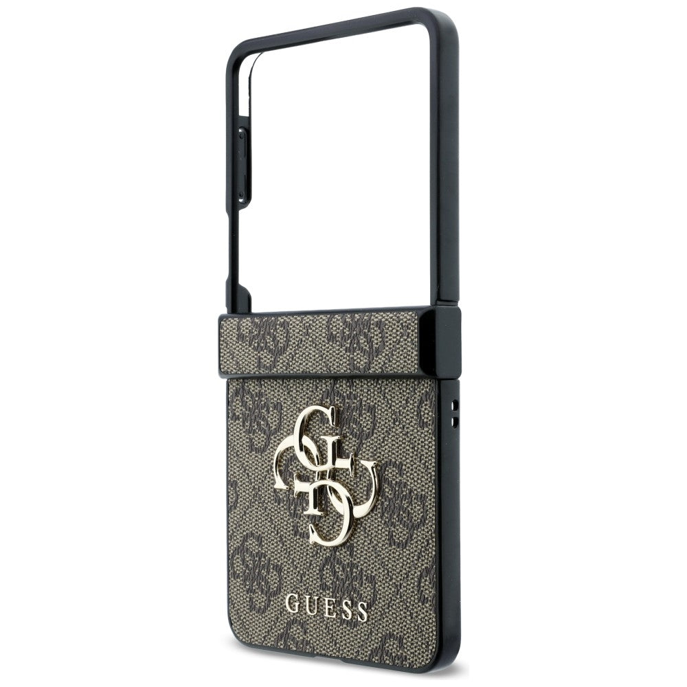 Tok Samsung Galaxy Z Flip8 F776-hez, Guess, 4G Nagy Logó, Barna