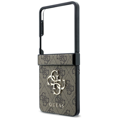 Tok Samsung Galaxy Z Flip8 F776-hez, Guess, 4G Nagy Logó, Barna