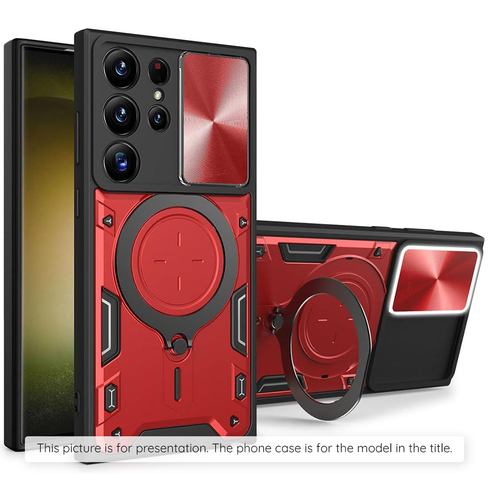 Tok Samsung Galaxy Z Flip8 F776-hez, Techsuit, CamGuard Pro, Piros