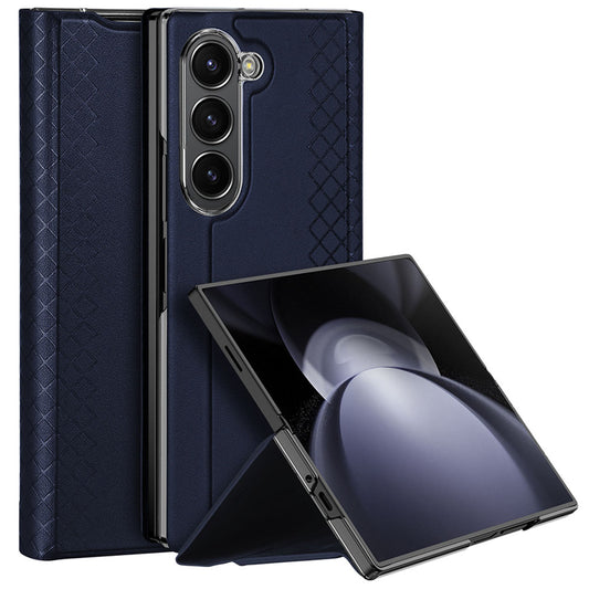 Samsung Galaxy Z Fold Special tok, DUX DUCIS, Bril (ceruzatartóval), Kék