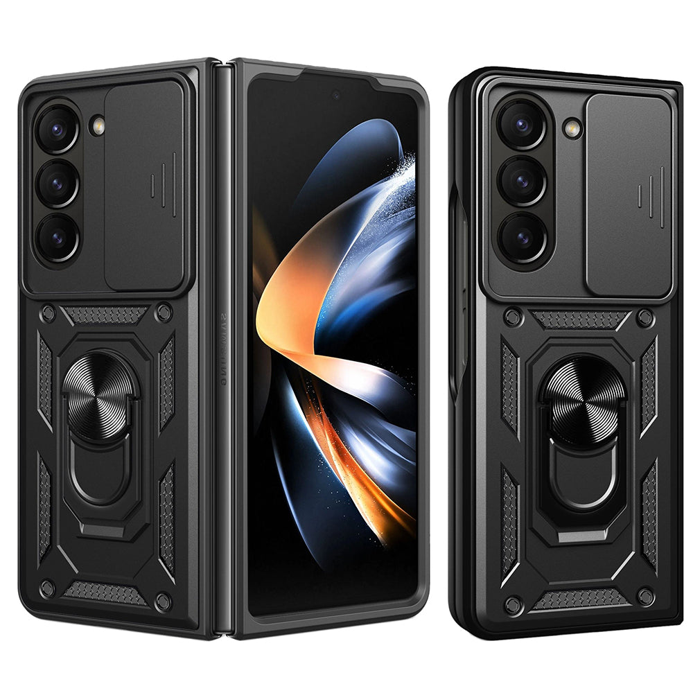 Tok Samsung Galaxy Z Fold5 F946-hez, Techsuit, CamShield, Fekete