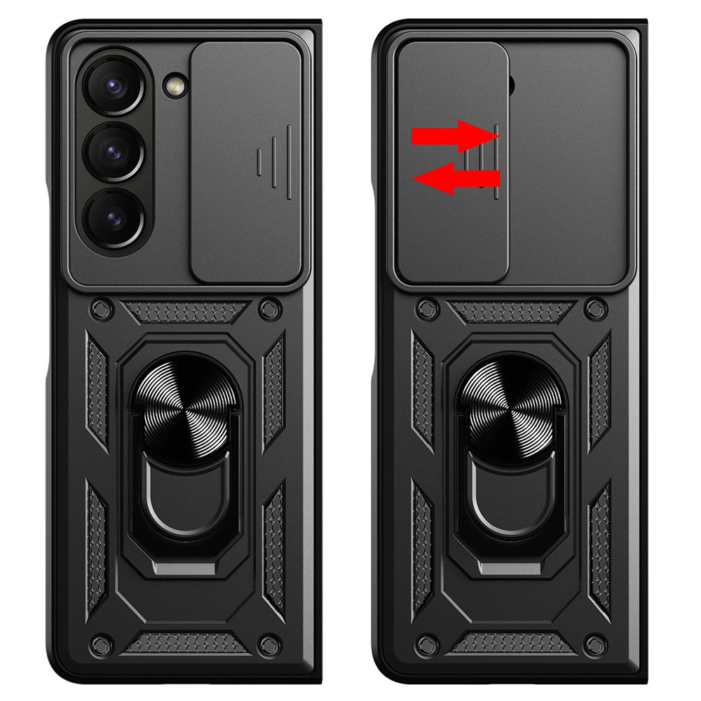 Tok Samsung Galaxy Z Fold5 F946-hez, Techsuit, CamShield, Fekete