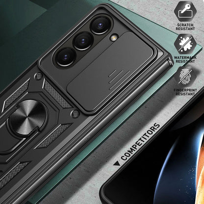Tok Samsung Galaxy Z Fold5 F946-hez, Techsuit, CamShield, Fekete