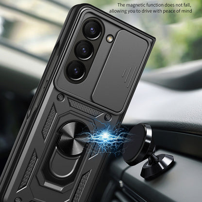 Tok Samsung Galaxy Z Fold5 F946-hez, Techsuit, CamShield, Fekete
