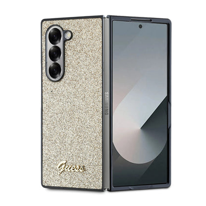 Tok Samsung Galaxy Z Fold6 F956-hez, Guess, Glitter Script, Arany