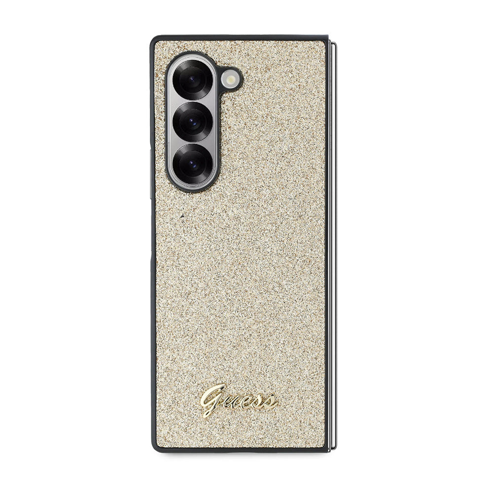 Tok Samsung Galaxy Z Fold6 F956-hez, Guess, Glitter Script, Arany