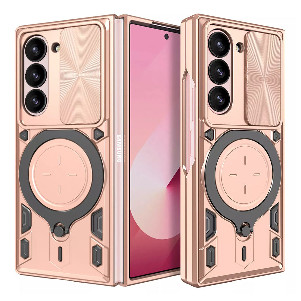 Tok Samsung Galaxy Z Fold6 F956-hez, Techsuit, CamGuard Pro, Rózsaarany