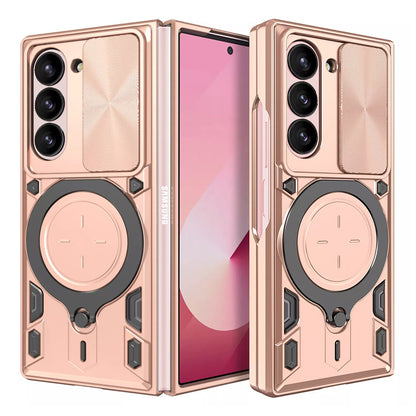 Tok Samsung Galaxy Z Fold6 F956-hez, Techsuit, CamGuard Pro, Rózsaarany