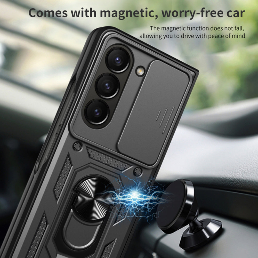 Tok Samsung Galaxy Z Fold6 F956-hez, Techsuit, CamShield, Fekete