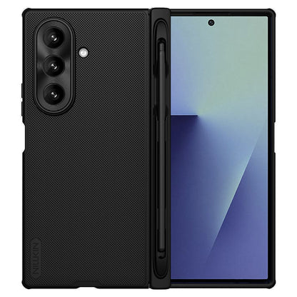 Tok Samsung Galaxy Z Fold7 F966-hez, Nillkin, Super Frosted Shield tolltartóval, fekete