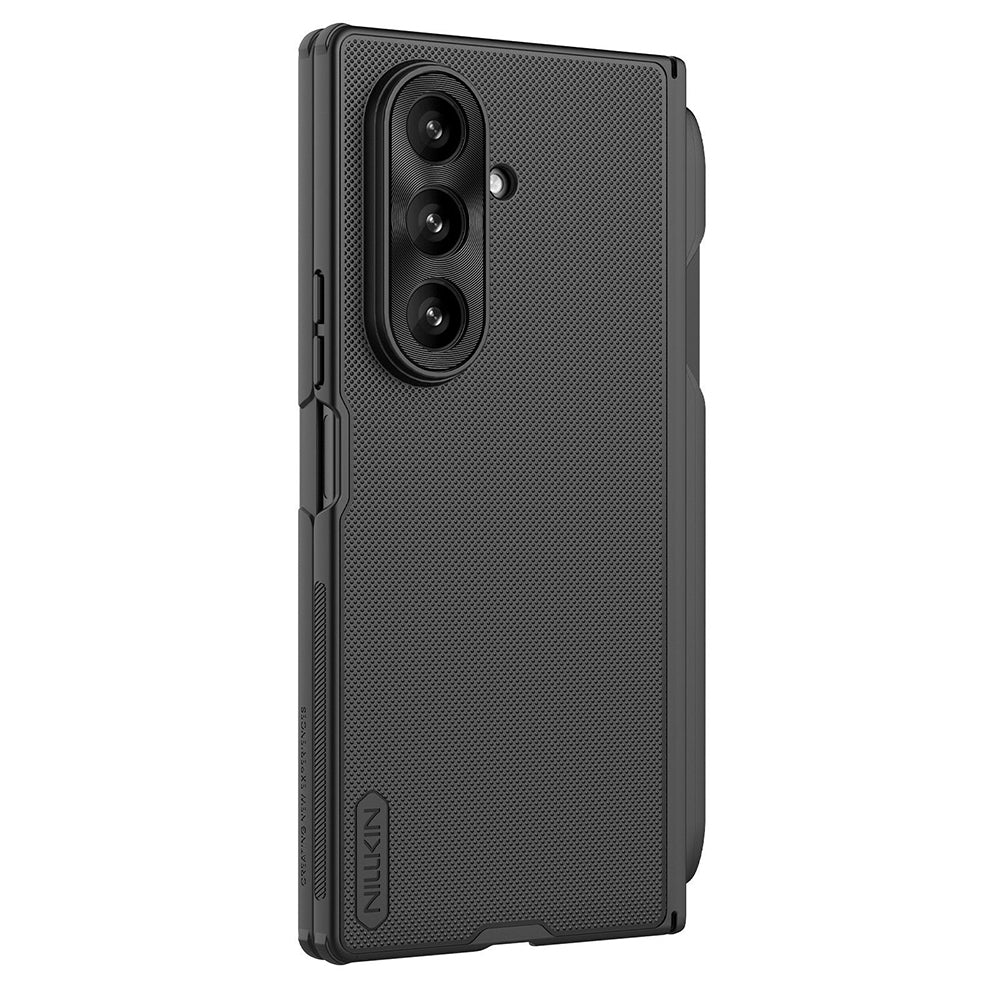 Tok Samsung Galaxy Z Fold7 F966-hez, Nillkin, Super Frosted Shield tolltartóval, fekete