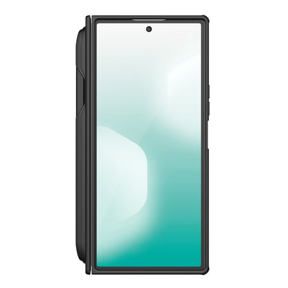 Tok Samsung Galaxy Z Fold7 F966-hez, Nillkin, Super Frosted Shield tolltartóval, fekete