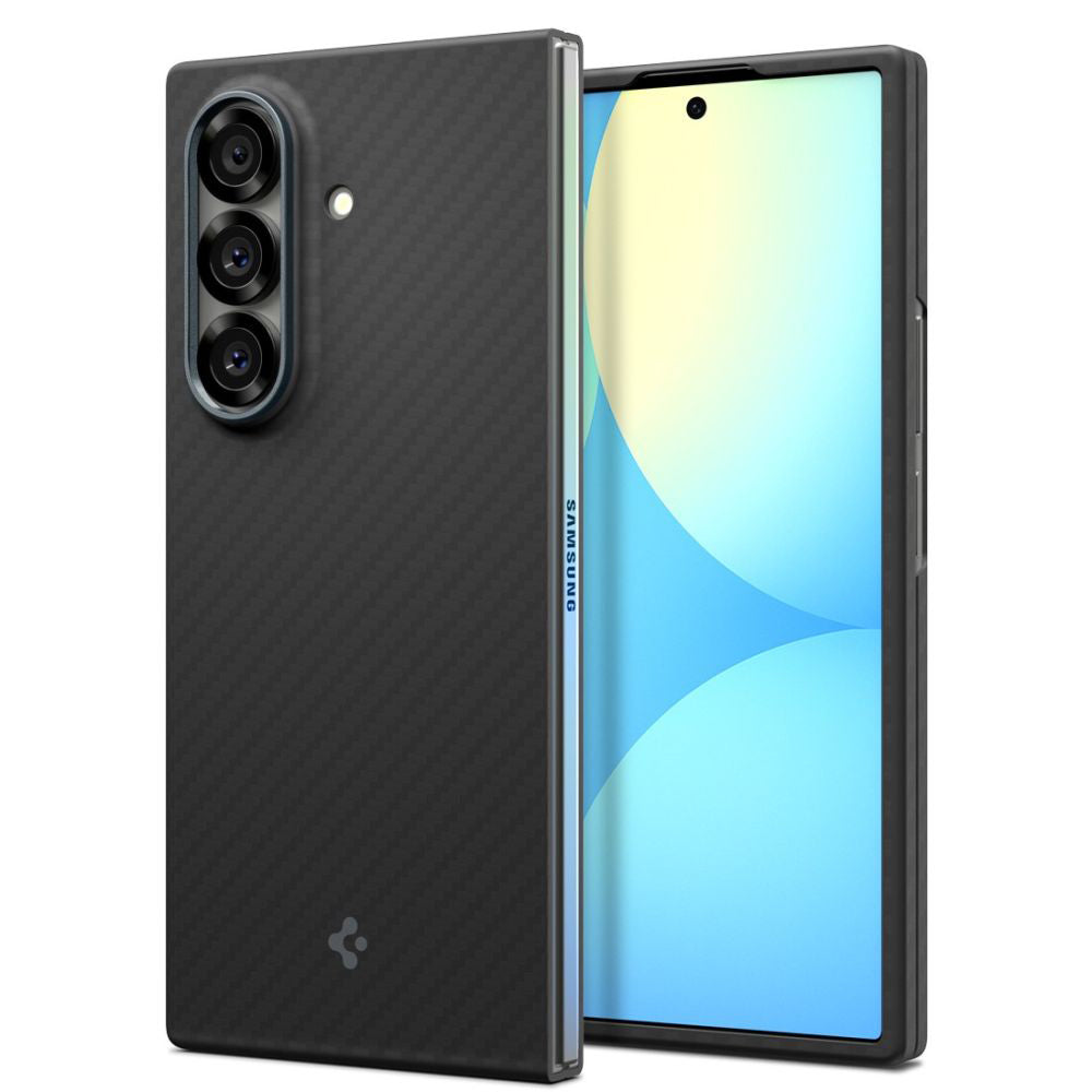 Tok Samsung Galaxy Z Fold7 F966-hoz, Spigen, Air Skin, Fekete ACS09555