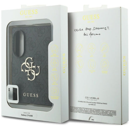 Tok Samsung Galaxy Z Fold8 F971-hez, Guess, 4G Nagy Logó, Fekete