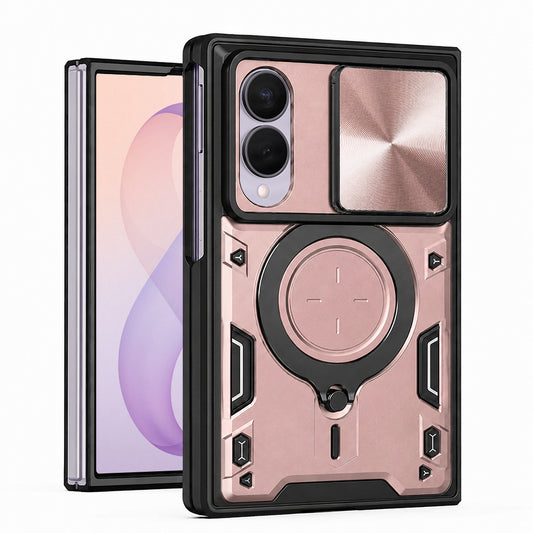 Tok Samsung Galaxy Z Fold8 F971-hez, Techsuit, CamGuard Pro, Rózsaarany