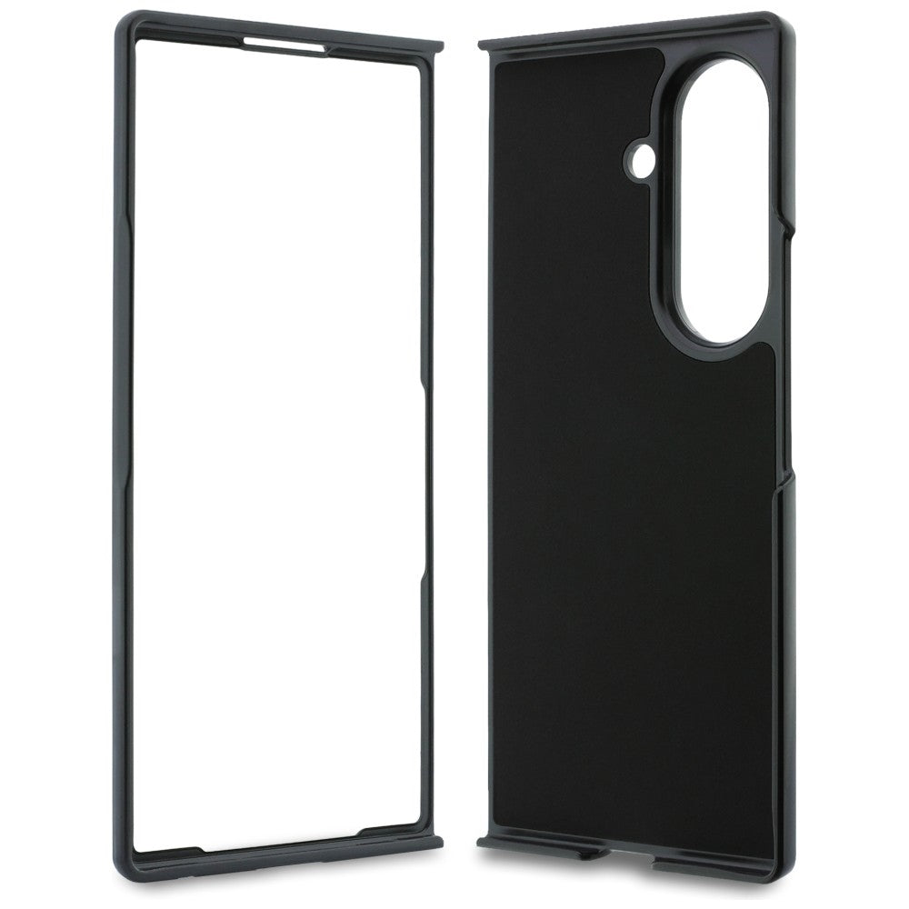 Tok Samsung Galaxy Z Fold8 Ultra F976-hez, Karl Lagerfeld, Saffiano Karl & Choupette fém kitűző, fekete