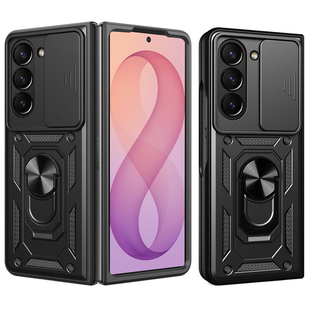 Tok Samsung Galaxy Z Fold8 Ultra F976 / Z Fold7 F966, Techsuit, CamShield, Fekete