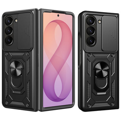 Tok Samsung Galaxy Z Fold8 Ultra F976 / Z Fold7 F966, Techsuit, CamShield, Fekete
