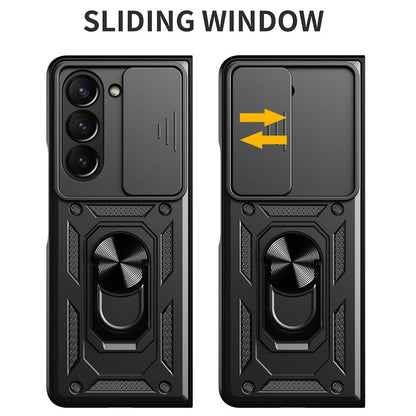 Tok Samsung Galaxy Z Fold8 Ultra F976 / Z Fold7 F966, Techsuit, CamShield, Fekete