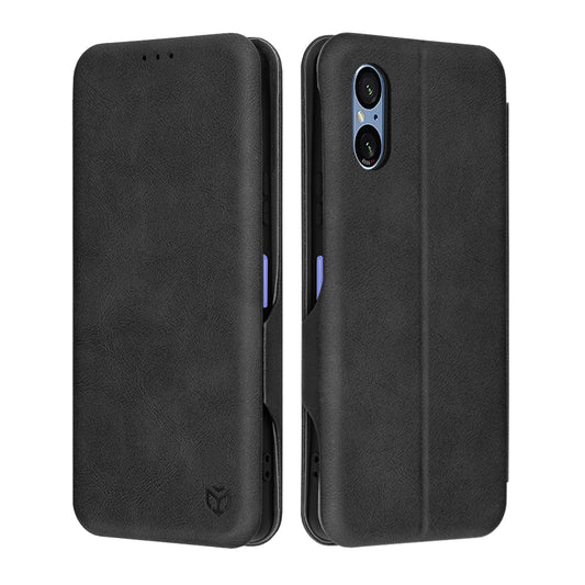 Tok Sony Xperia 5 VI-hez, Techsuit, Safe Wallet Plus, Fekete