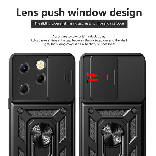 Tok a Tecno Spark 20 Pro / Infinix Hot 40 / Hot 40 Pro készülékhez, Techsuit, CamShield, rózsaszín