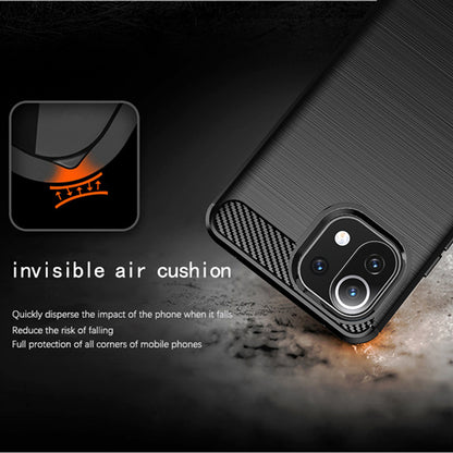 Tok Xiaomi 11 Lite 5G NE / Mi 11 Lite 5G / 11 Lite, Techsuit, Karbon, Fekete