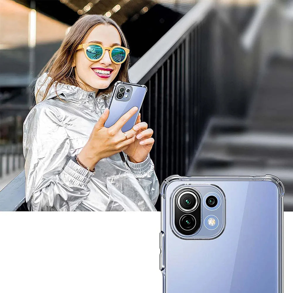 Tok Xiaomi 11 Lite 5G NE / Mi 11 Lite 5G / 11 Lite készülékhez, Techsuit, ütésálló, átlátszó