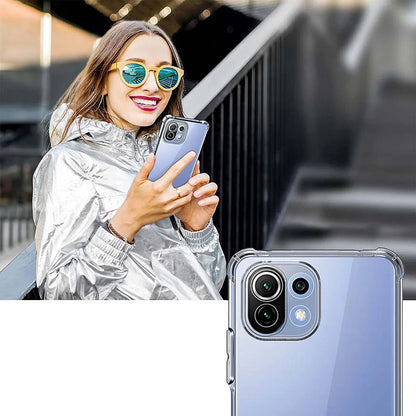 Tok Xiaomi 11 Lite 5G NE / Mi 11 Lite 5G / 11 Lite készülékhez, Techsuit, ütésálló, átlátszó