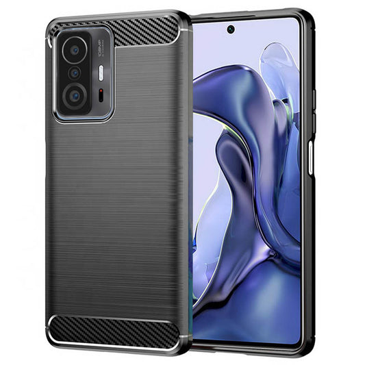 Tok Xiaomi 11T / 11T Pro-hoz, Techsuit, Karbon, Fekete