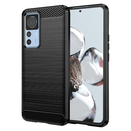 Tok Xiaomi 12T / 12T Pro-hoz, Techsuit, Karbon, Fekete