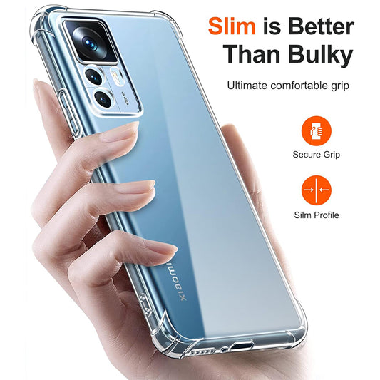 Xiaomi 12T / 12T Pro tok, Techsuit, ütésálló átlátszó, áttetsző