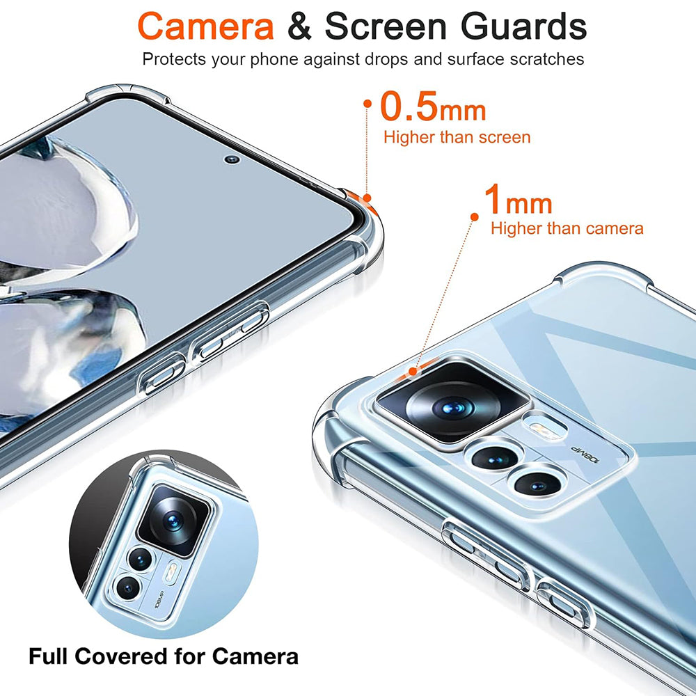Xiaomi 12T / 12T Pro tok, Techsuit, ütésálló átlátszó, áttetsző