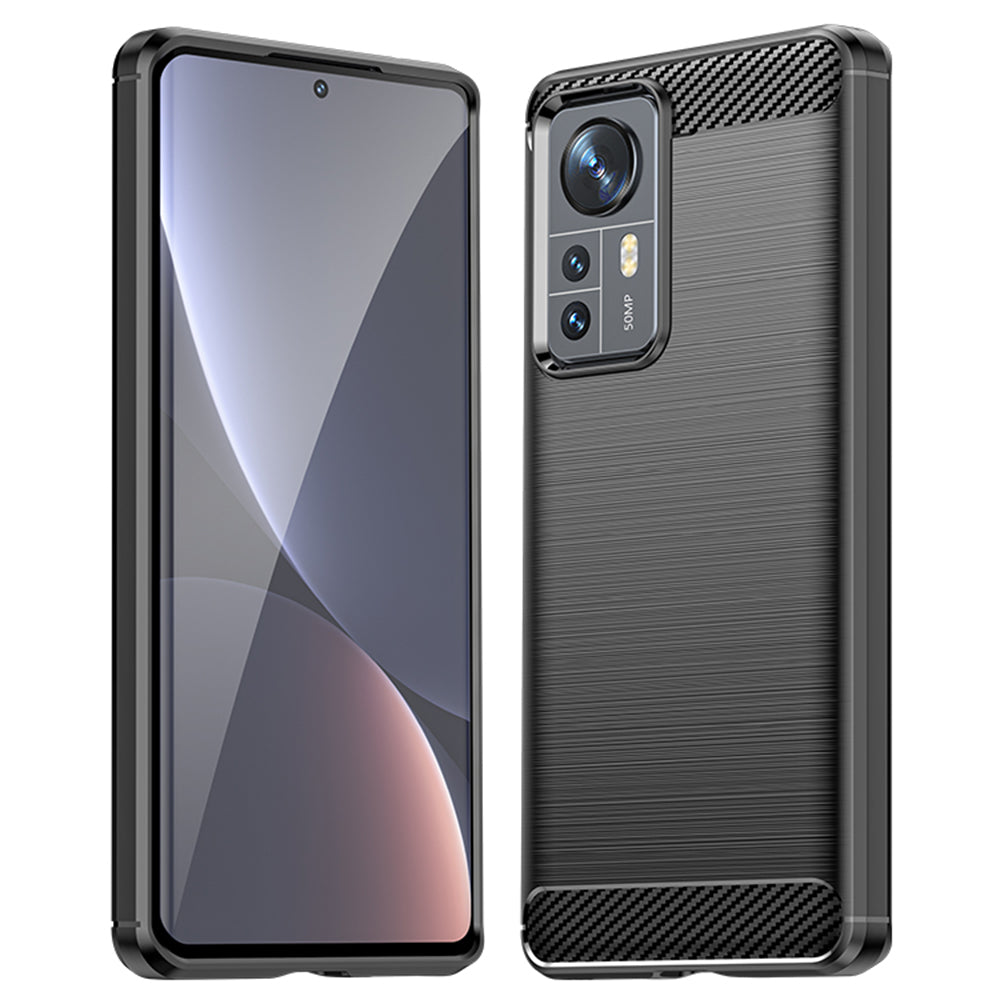 Tok Xiaomi 12X / 12-hez, Techsuit, karbon, fekete