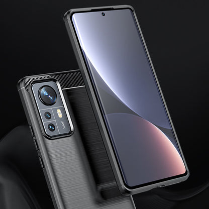 Tok Xiaomi 12X / 12-hez, Techsuit, karbon, fekete