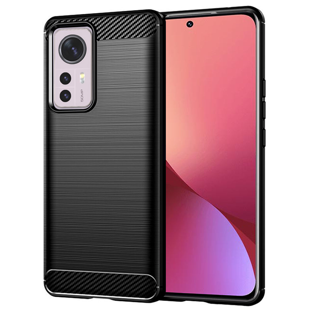 Tok Xiaomi 12X / 12-hez, Techsuit, karbon, fekete