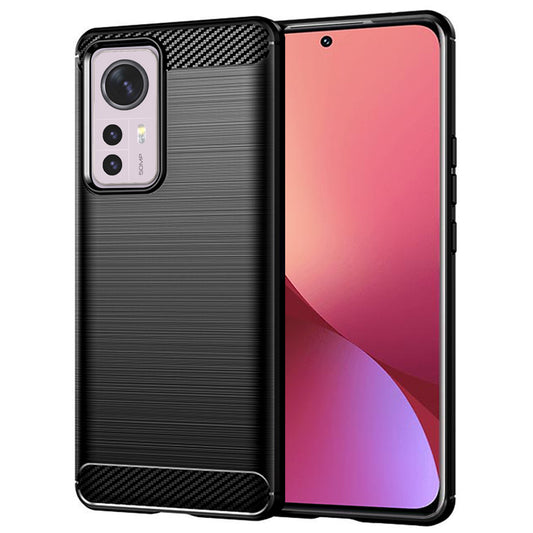 Tok Xiaomi 12X / 12-hez, Techsuit, karbon, fekete