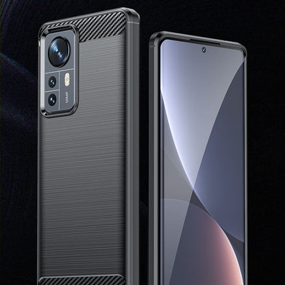 Tok Xiaomi 12X / 12-hez, Techsuit, karbon, fekete
