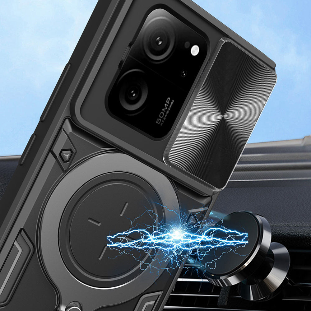 Tok Xiaomi 13T Pro / 13T-hez, Techsuit, CamGuard Pro, Fekete
