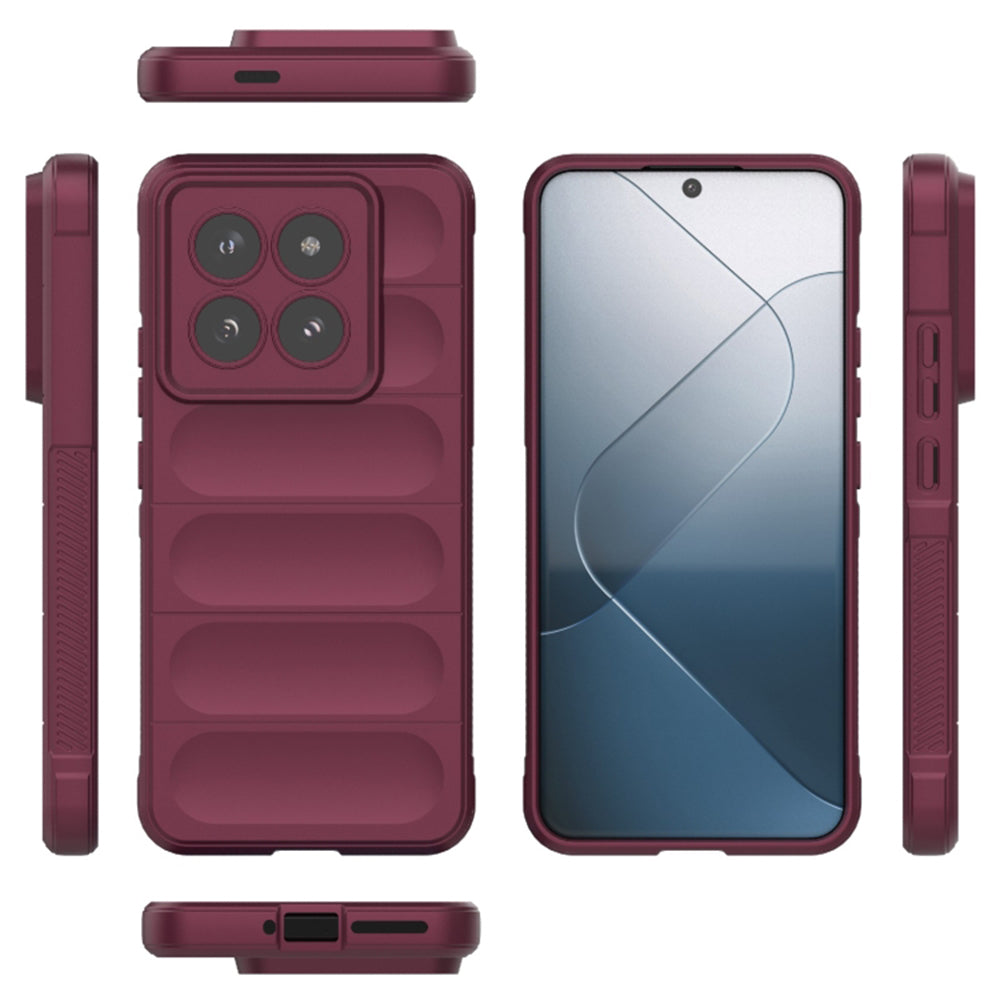 Tok Xiaomi 14 Pro-hoz, Techsuit, Magic Shield, Bordó