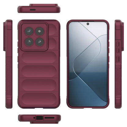 Tok Xiaomi 14 Pro-hoz, Techsuit, Magic Shield, Bordó