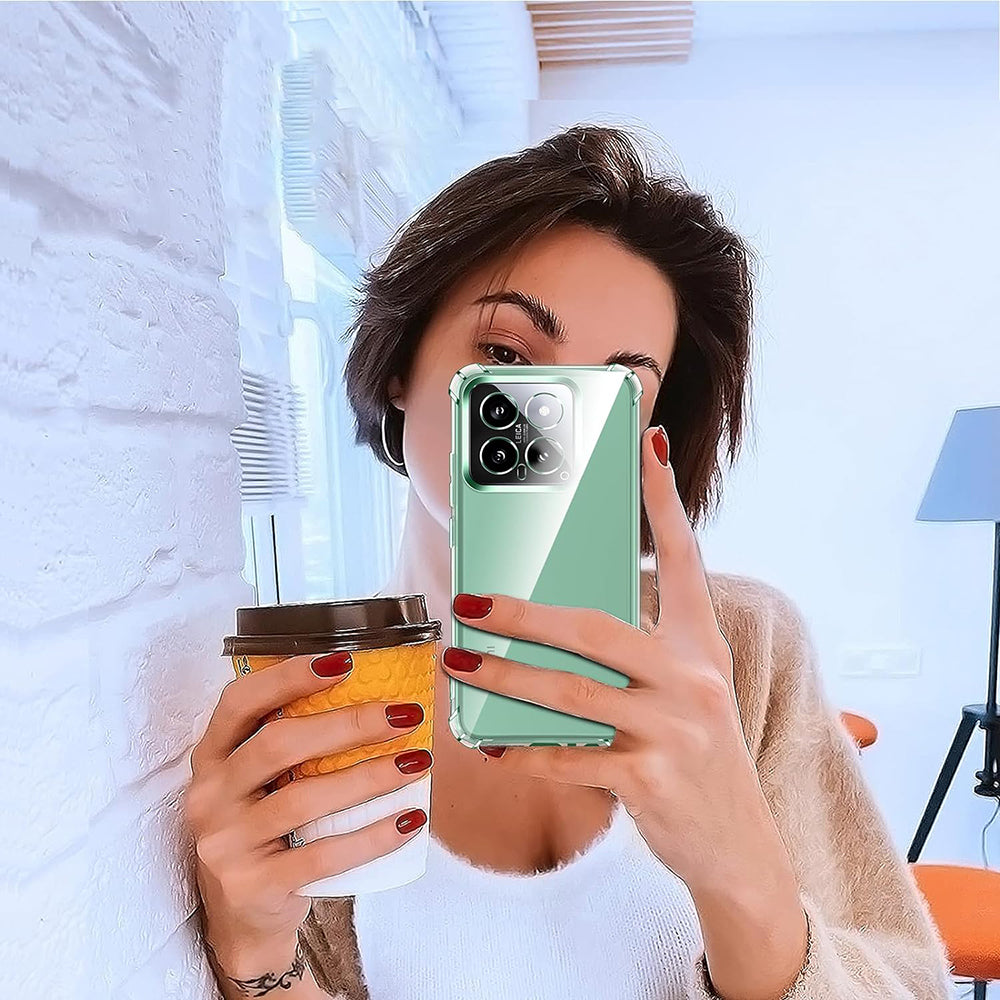 Case for Xiaomi 14 Pro, Techsuit, Shockproof Clear, Transparent