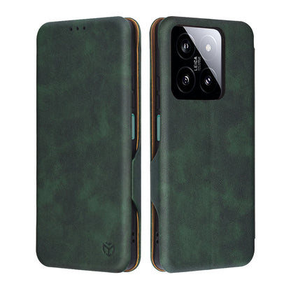 Tok Xiaomi 14-hez, Techsuit, Safe Wallet Plus, Zöld