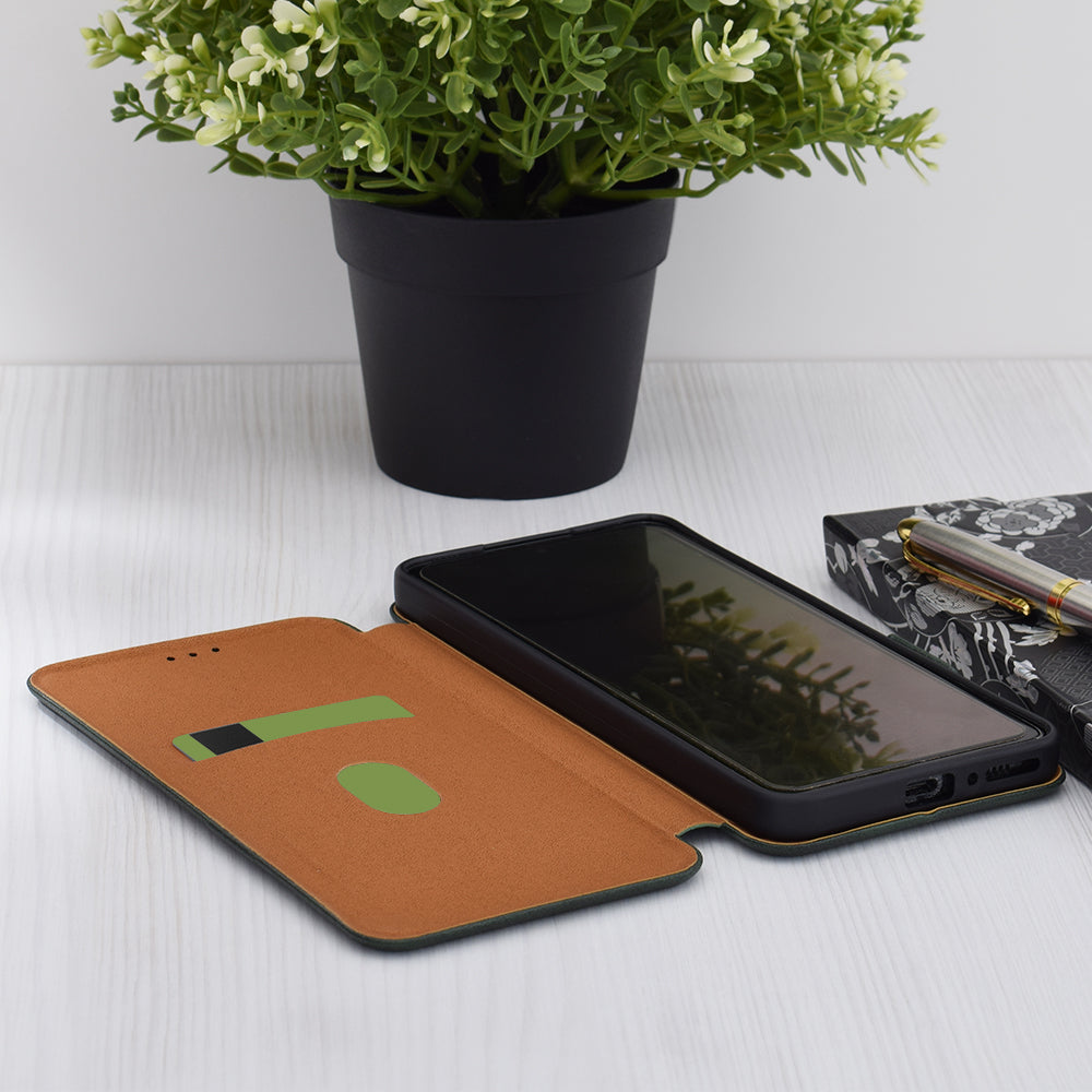 Tok Xiaomi 14-hez, Techsuit, Safe Wallet Plus, Zöld