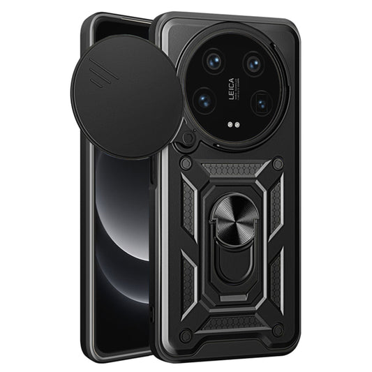 Tok Xiaomi 14 Ultra-hoz, Techsuit, CamShield, Fekete